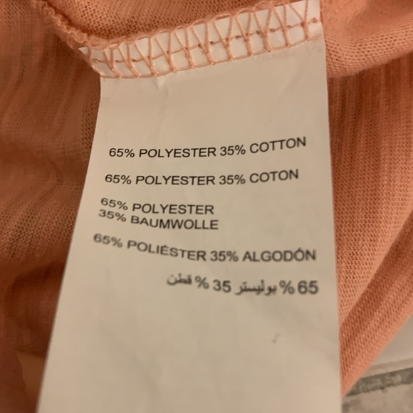 💰PENNINGTONS Coral Short Sleeve Ruffles Bottom Blouse 1X - Picture 9 of 11